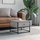 vidaXL Stolić za kavu siva boja hrasta 51x51x40 cm konstruirano drvo Cijene