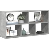 vidaXL Stenska polica betonsko siva 100x25x50 cm inženirski les Cene