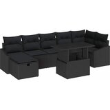  Sjedeća garnitura za vrt 8 kom. Crna poliratan 100 x 55 x 73 cm | shoptok.hr