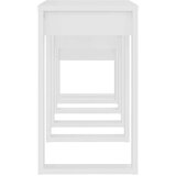  Komplet mizic 3-delni bel konstruiran les, (20624946) | Shoptok.si