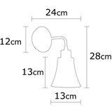 Opviq lights Zidna lampa u bakrenoj boji ø 13 cm Foca – | shoptok.hr