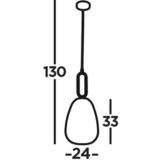 XXXL Searchlight 43581-1SN - Luster na sajli ELIXIR 1xE27/60W/230V, sa prozirnim staklom | Eponuda.com