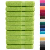 Furnova Premium brisače SOLUND 10 kosov zelena 100x200 cm 600 gsm, (21916676) | Shoptok.si