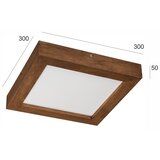  Brilagi-LED Prigušiva svetiljka WOODY FRAME LED/24W/230V hrast 30x30 cm IP44 + daljinski upravljač | Eponuda.com