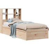 vidaXL Posteljni okvir brez vzmetnice 100x200 cm trdna borovina | Shoptok.si
