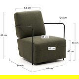 Kave Home Zelen fotelj Gamer – | Shoptok.si