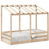  The Living Store Otroška postelja s streho 80x160 cm trdna borovina - Otroška Postelja, (21495701) | Shoptok.si