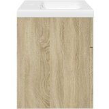 vidaXL Kopalniška omarica z umivalnikom sonoma hrast | Shoptok.si