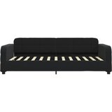  Dnevni krevet na razvlačenje crni 100 x 200 cm baršunasti | shoptok.hr