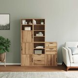 Bočni ormarići 5 kom ODDA 40x24x79 cm puno drvo bor | shoptok.hr