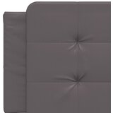 Krevet s madracem Zadar sivi 160 x 200 cm od umjetne kože | Eponuda.com