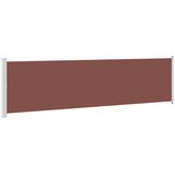  Uvlačiva bočna tenda za terasu 600 x 160 cm smeđa | shoptok.hr