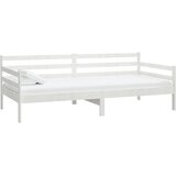  Dnevni ležaj s madracem 90 x 200 cm bijeli od masivne borovine | shoptok.hr