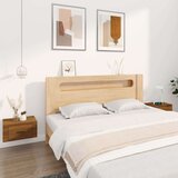  Zidni noćni ormarići 2 kom smeđa boja hrasta 50x36x25 cm Cijene