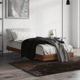  Okvir kreveta bez madraca smeđa boja hrasta 75x190 cm drveni | shoptok.hr