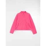Sinsay Flis majica half-zip s uspravnim ovratnikom i rebrastim porubima Gym Hard | shoptok.hr