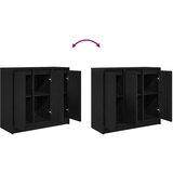  Komoda crni hrast 85x34x76 cm konstruirano drvo | shoptok.hr