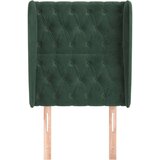  Vzglavje z u&amp;scaron;esi temno zeleno 83x23x118/128 cm žamet, (20952654) Slike