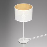  Stona lampa LOFT SHADE 1xE27/60W/230V, prečnik 25 cm, bela/zlatna | Eponuda.com