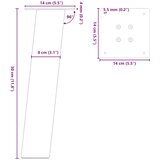  Noge za klub stolić 4 kom. Prirodni čelik 30 cm Čelik | shoptok.hr