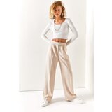 Olalook Women's Stone Waist Velcro High Waist Winter Pants | shoptok.hr