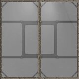  Vrtni stol sa staklenom pločom sivi 80x80x75 cm od poliratana | Eponuda.ba