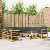  Set vanjskih sofa 10 pcs Bijela i antracit 59 x 59 x 37 cm | shoptok.hr