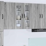 vidaXL Stenska kuhinjska omarica s polico Siva Sonoma 60 x 31 x 80 cm | Shoptok.si