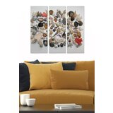 Wallity MDF1327416 multicolor decorative mdf painting (3 pieces) Cene