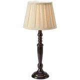 Markslöjd Tamno smeđa stolna lampa s tekstilnim sjenilom (visina 46 cm) Chocolat – Cijene