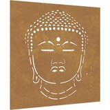  Vrtni zidni ukras 55 x 55 cm čelik COR-TEN uzorak Budine glave | shoptok.hr