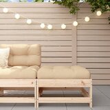 Maison Chic Vrtni stolček - Vrtni stoli za noge z blazino trdna borovina JS1060, (21877507) | Shoptok.si