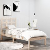 The Living Store Posteljni okvir iz trdnega lesa 100x200 cm - Posteljni Okvir, (21524725) Cene
