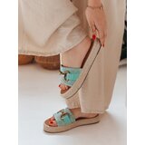 DStreet Klapki damskie MISSWAVE zielone | Shoptok.si
