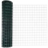 vidaXL Euro Fence z 5 U stebrički Zelena 1x10 m Jeklo | Shoptok.si