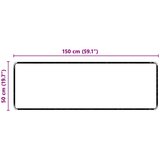 Tepih trkač Siva 50 x 150 cm 100% Polipropilen Tuft | shoptok.hr