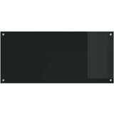  Kuhinjski zid 2 pcs Crna 110 x 50 cm Staklo otporno na udarce | shoptok.hr