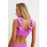 Trendyol Ženski gornji deo kupaćeg kostima Ruffle Detailed bela | Fuksija | ePonuda.com