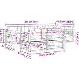  Set vanjskih sofa s jastukom 7 pcs Prirodna i svjetlosiva | shoptok.hr
