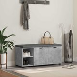  Klupa za hodnik s jastukom Betonsko Siva 100 x 38 x 46 cm | shoptok.hr