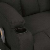  Masažna fotelja od tkanine crna | shoptok.hr