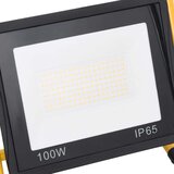 vidaXL LED reflektor z ročajem 100 W toplo bel | Shoptok.si
