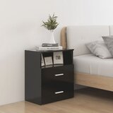 vidaXL Noćni ormarić crni 50 x 32 x 60 cm Cijene