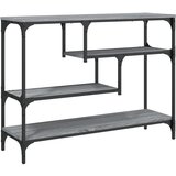 Maison Chic konzolna miza - miza ob steni siva sonoma 100x30x75 cm inženirski les, (21786274) | Shoptok.si