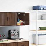 vidaXL Garažna stenska omara Ustvarjen les iz rjavega hrasta, (22047678) | Shoptok.si