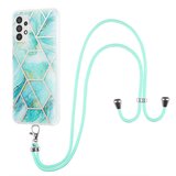 INORCO YB IMD Series-5 ovitek za telefon Samsung Galaxy A23 4G/5G (globalna različica) IML IMD galvaniziran TPU ohišje telefona z vrvico, (22033345) Cene