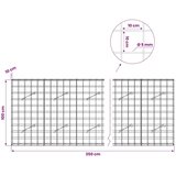  Gabion s žicom debljine 5 mm i mrežom 10x10 cm 350x10x100 cm - 10 cm 100 cm 350 cm | shoptok.hr