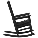 vidaXL vrtna ljuljačka Crna 70x92x108 cm HDPE | shoptok.hr