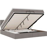 vidaXL Otomanski posteljni okvir z vzmetnico taupe 200x200 cm blago, (21670738) | Shoptok.si