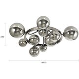  Brilagi - LED plafonski luster MILLA 10xG9/3W/230V crni hrom/zadimljeno staklo | Eponuda.com